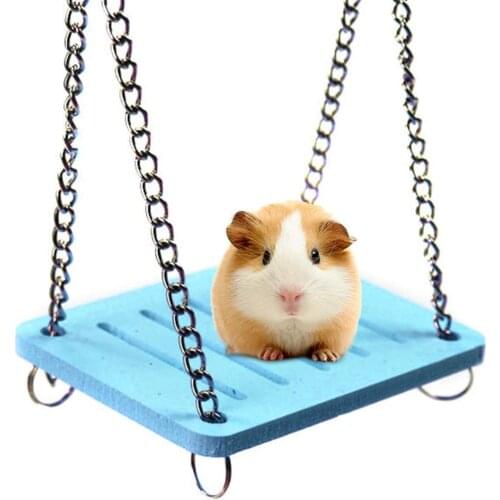 Funny Sport Gift Pet Hamster Hanging Swing Rats Parrots Small Birds Exercise Cage Swings Play Toy