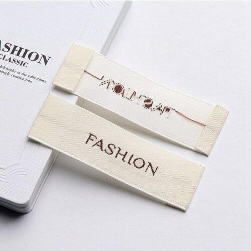 ZeQi custom garment label woven labels custom main label washable label 1000pcs/lot