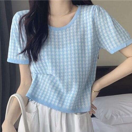 T Shirts Women Summer New 2021 Casual Loose O-Neck Tees Femme Fashion Sweet SHORT Sleeve Female Tshirts Regular Tops S0181