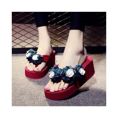 Women sandals summer flat pearl sandals flip flops rome shoes string bead slippers mujer gladiator sandalias sapatos femininos