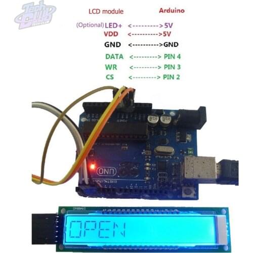 DC 5V LCD Module Blue Screen 10 Bit 16 Section Meter Word LCD Display Board Module With TM1622 Chip With Pin Or No Pin