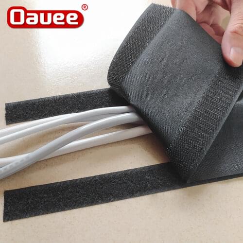 1 Meter Soft Adjustable Hook And Loop Office Desk Wire Cable Cover For Floor/Carpet/Trunk/Desk Office Supplies office desk