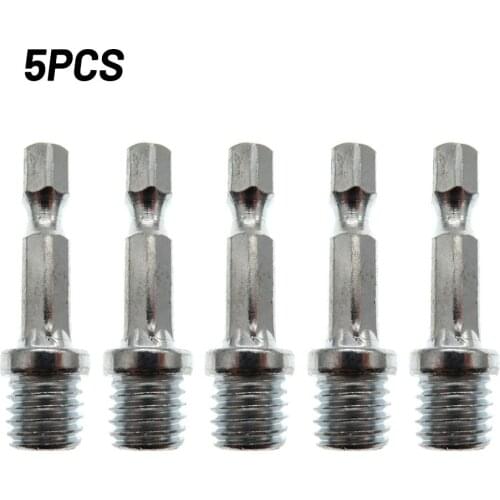1pc/2pcs/5pcs 1/4 Hexagon Connecting Rod Adapter Drill Chuck M10 Polishing Disc Connectin Drill Bit Hexagonal
