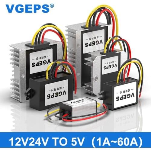 12V24V to 5V DC converter 8-40V to 5V car LED power regulator DC-DC step-down module