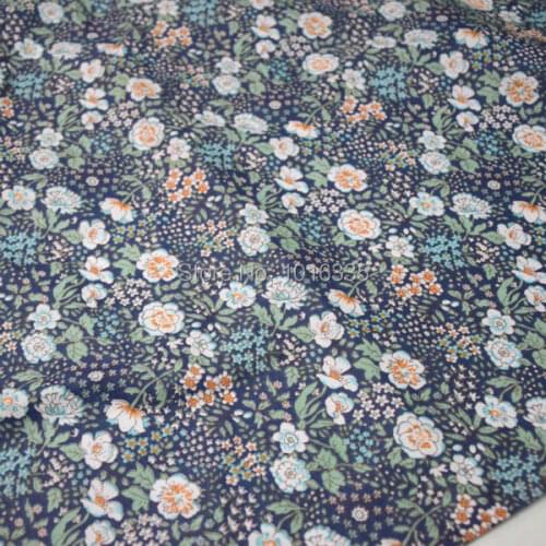 160CM Width Vintage Small Floral Printed 100% Cotton Fabric Meter telas patchwork