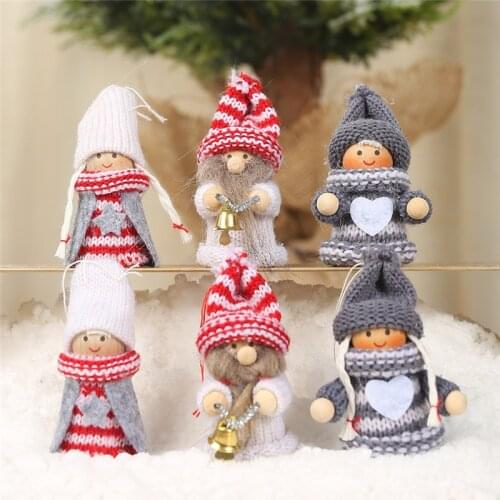 2Pcs/Set Christmas tree decoration gnome Doll Christmas ornaments new year 2022 christmas decorations for home Navidad noel gift