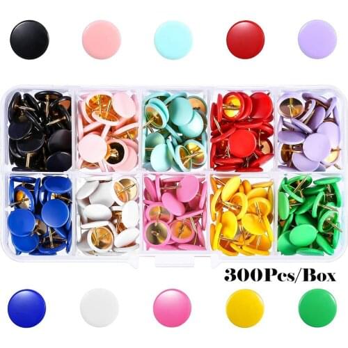 300PCS/BOX Color Pushpin Set DIY Work Accessories for Home Office School