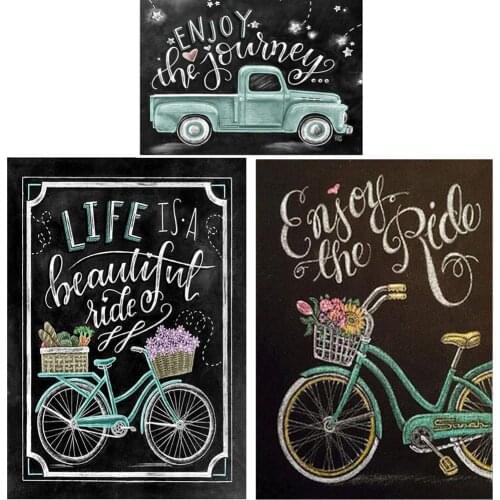 "Enjoy Journey" Full Diamond Painting 5D DIY Embroidery Round&Square Drill Decor Arts Crafts&Sewing Needlework Cross Stitch