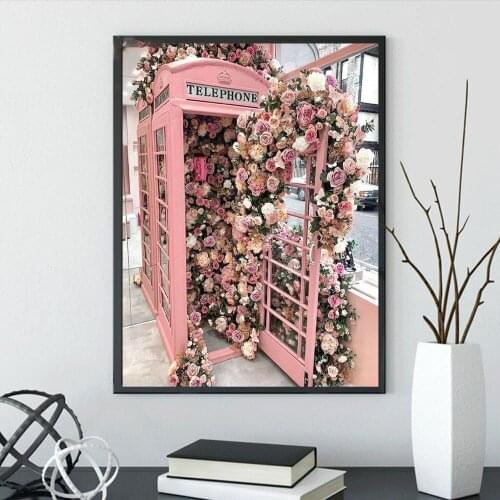 Diamond Mosaic Flowers Nordic Style Paintings Diy Arts and Crafts Jewel Cross Stitch Paint 5D Full Drills Embroidery Accessories