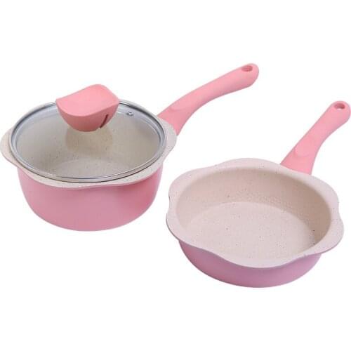 Aluminum baby baby food supplement pot hot milk noodles noodle pot frying and cooking integrated set household small milk pot