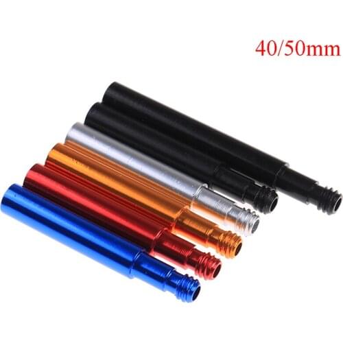 Aluminium Alloy Bicycle Presta Valve Extender Bike Tire Wheel 40/50mm French Valve Extenders Caps Core Adapter