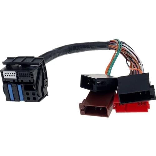 Car Stereo Radio ISO Standard Harness Plug Cable Adapter Connector for Audi A2 A3 A4 A5 A6 Q5 Q7 TT Navigation