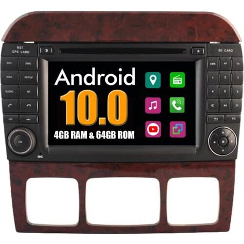 Car Multimedia Player For Mercedes W220 S280 S320 S350 S400 S430 S500 S600 S65 AMG Android 10.0 Radio DVD Navigation Head Unit
