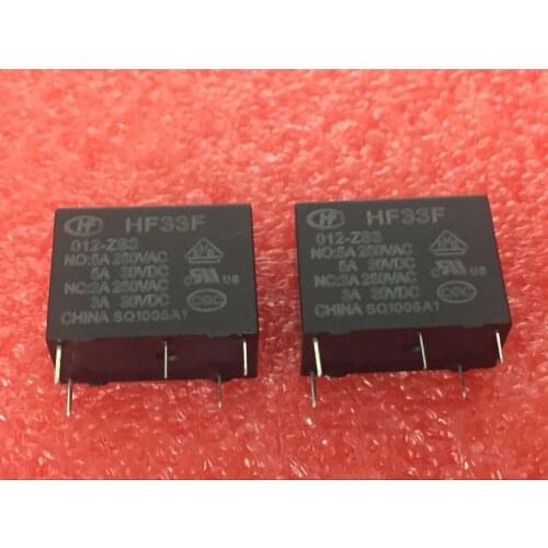 Free Shipping 100% new original relay 10pcs/lot HF33F-012-ZS3 JZC-33F-012-ZS3 HF33F 012-ZS3 12V5A 5Pins