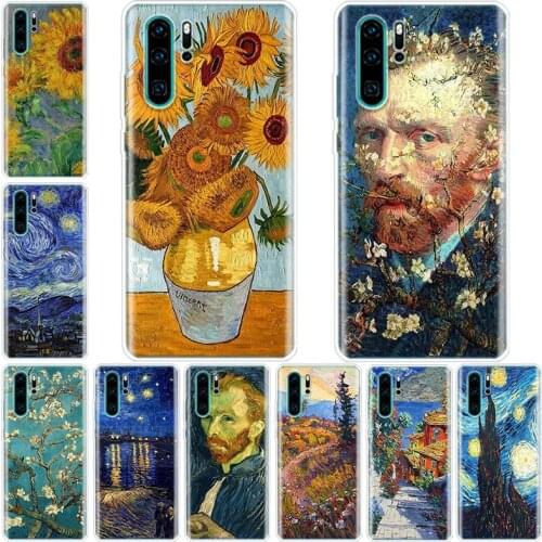 Van Gogh oil painting Phone Case For Huawei Honor 20 10 9 9X 8A 8S 8X 7X 7A Lite Pro 10I20I Y5 Y6 Y7 Y8 Y9 V20 V30 Y9S Coque