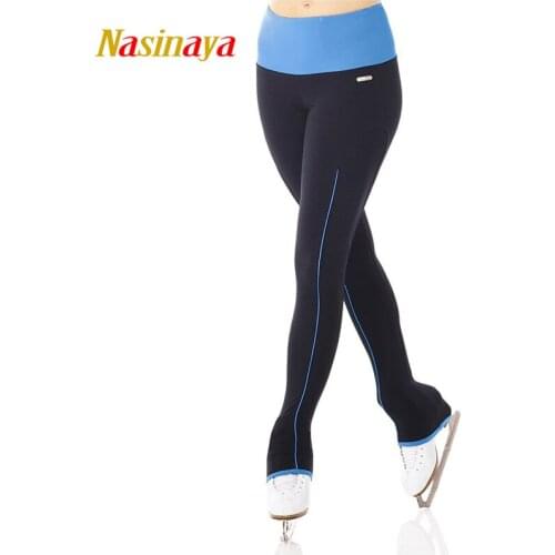 Customized Figure Skating Pants Long Trousers For Girl Women Training Competition Patinaje Ice Skating Warm Fleece Gymnastics 35