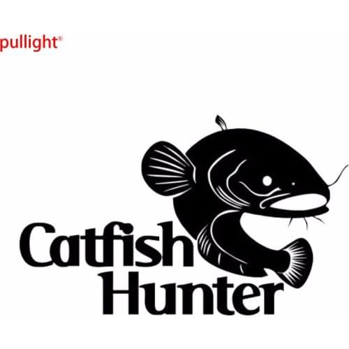Hot Sell Catfish Hunter Fishing Funny Body Car Stickers Vinyl Decal Accessories Car Styling Car Accessories