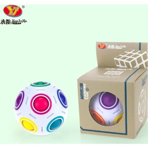 Creative Spheric Magic Rainbow Ball Plastic Magic Balls Puzzle Children Educational Learning Speed Cubes Toys for Children Gifts