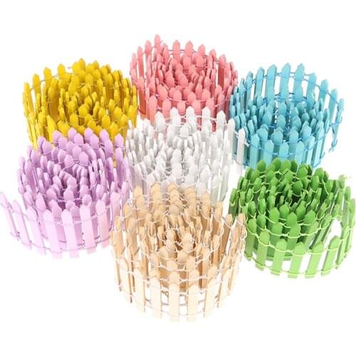 Miniature Small Wood Fence DIY Fairy Garden Micro Dollhouse Plant Pot Decor Ornament DIY Miniature Garden 100*5cm