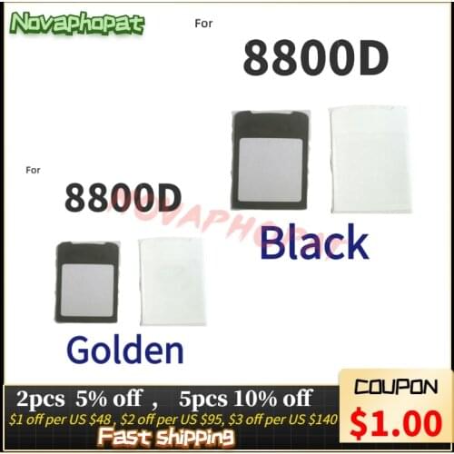 Novaphopat Black / Golden Glass Mirror Screen For Nokia 8800D Glass lens Panel with adhensive tape +tracking