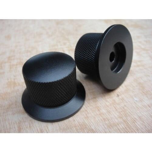 1PCS amplifier knob D38*25 black Knurled aluminum Volume knob