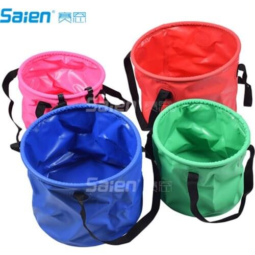 10L Premium Collapsible Bucket Compact Portable Folding Water Container - Lightweight & Durable- Includes Handy Tool Mesh Pocket