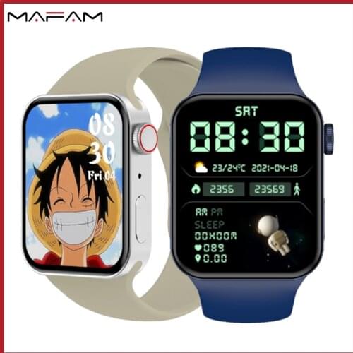 MAFAM IWO7 Smart Watch 1.82 inch Square Bluetooth Call IP68 Waterproof Long Standby Watch Heart Rate Monitor Fitness Tracker