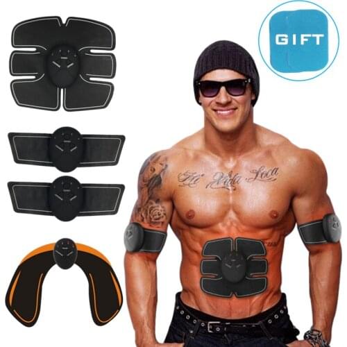 EMS ABS Muscle Stimulation Hip Trainer Wireless Electric Smart Fitness Abdominal Training Body Slimming Weight Loss Stickers