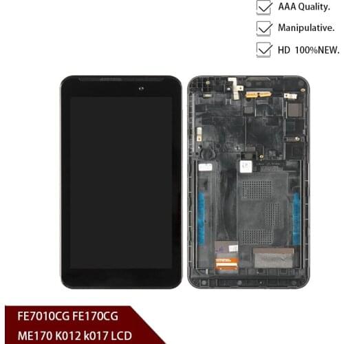 New Original For ASUS Fonepad FE7010CG FE170CG ME170 K012 k017 LCD Display Touch Screen Digitizer Assembly with Frame Black