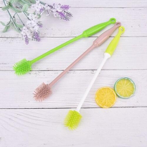 1pcs TPR Bottle Brushes Cleaning Cup Brush For Glass Bottle Feeding Cleaning Brush Baby Bottle Cup Cleaning Brush