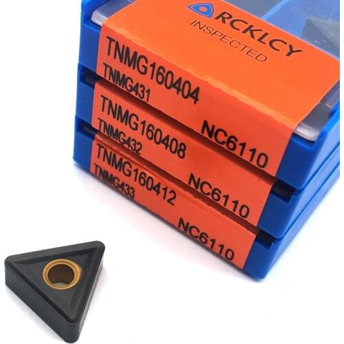 10pcs TNMG160404 TNMG160408 TNMG160412 NC6110 Special Cast Iron External Turning Cutting Boring CNC Tools Cement Carbide Inserts
