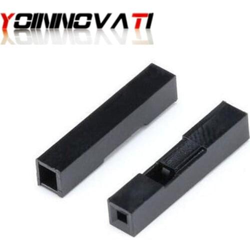 100pcs Dupont Head 2.54mm 1P 1X1P Dupont Plastic Shell Pin Head Connector Jumper Wire Cable Housing Plug Female