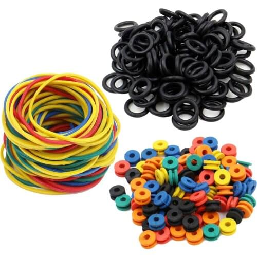100pcs Tattoo Rubber Bands, 100pcs Tattoo O-rings and 100pcs Tattoo Grommets for Tattoo Machines, Tattoo Supplies and Tattoo