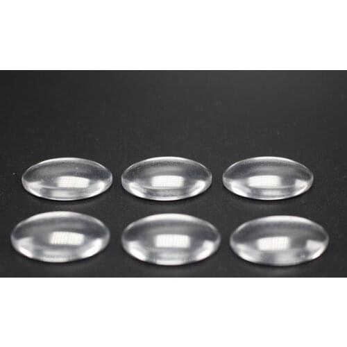 50 Transparent Clear Oval Dome Flatback Glass Cabochon 13X18mm