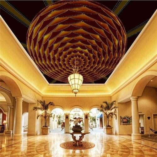 Beibehang Large wallpaper murals photo custom any size HD stereo European ceiling living room bedroom background wallpaper