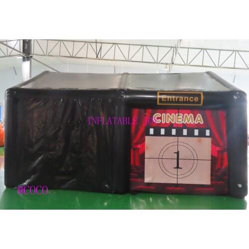 Free air ship to door,cinema inflatable tent black inflatable party marquee tent for sale,airtight tent with screen cloth