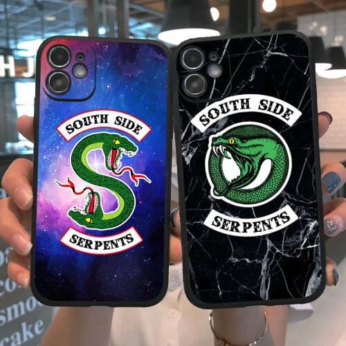 Riverdale south side Serpents Couple phone Case For iPhone 12 Pro Max 11 pro max 6S 7 8 Plus 5 SE X XR XS MAX Silicone TPU Cover