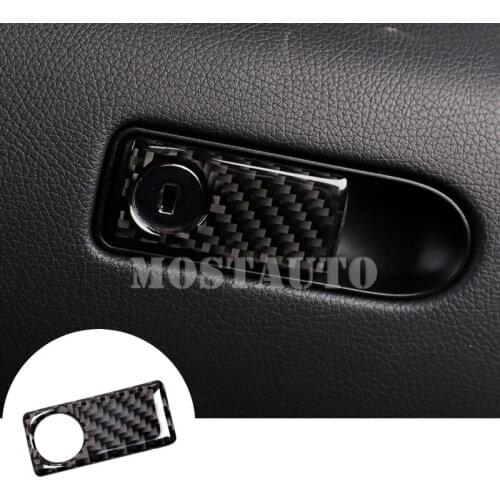 For Benz C Class W205 S205 Carbon Fiber Glove Box Switch Button Cover 2014-2018 1pcs Car Accessories Interior Car Decor Car Trim