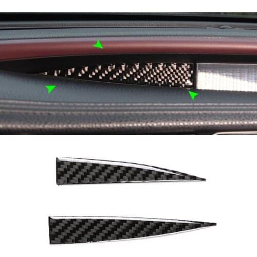 For Toyota Highlander 2015 2016 2017 2018 Car Carbon Fiber Center Control Small Display Panel Sliver Cover Protective Trim