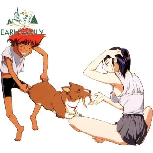 EARLFAMILY 13cm x 12.2cm for Cowboy Bebop VAN Personality Motorcycle Helmet Laptop Car Stickers Surfboard Refrigerator Graphics