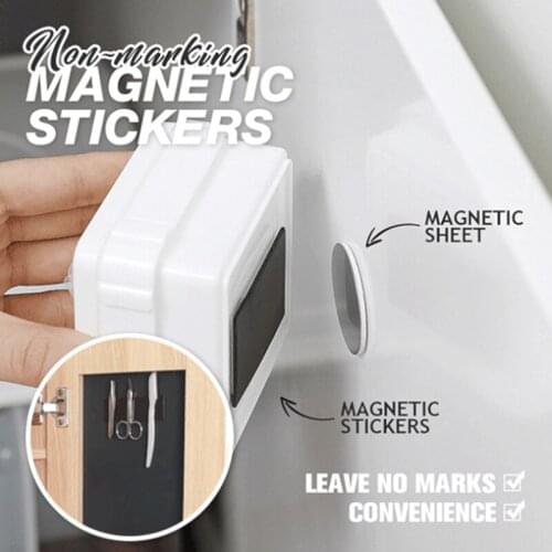 HOT Adhesive Soft Magnets Sticker Metal Plate Disc Wall Mounting Kits for Freezer Kitchen Organizer Home NDS