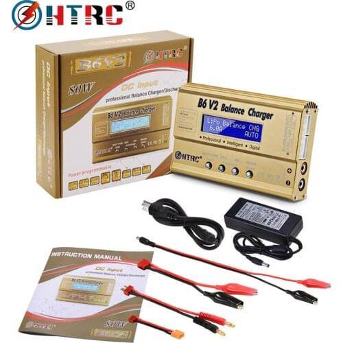HTRC imax b6v2 80W LiPo Battery Charger LED Balance Discharger 6A For Lipo Li-ion LiFe NiCd NiMH LiHV PB Smart Battery