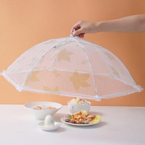 Umbrella Lace Folding Anti-fly Mosquito Table Food Dish Cover Kitchen Accessories Household Kitchen Gadget Kitchen accessories