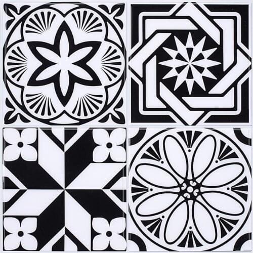 EasyTiles 12x12inch Peel And Stick Waterproof Wall Stickers, Toilet Backsplash, Office Decorative Wall Tiles- 1 Sheet