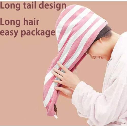 Magic Microfiber Hair Fast Drying Dryer Hair Towel Quick Dry Hair Hat Bath Wrap