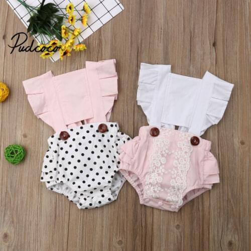 Pudcoco Cute Baby Girls Bodysuits Newborn Baby Clothing For Girls Toddler Infant Autumn Body Suits Patchwork For 0-24M Jumpsuit