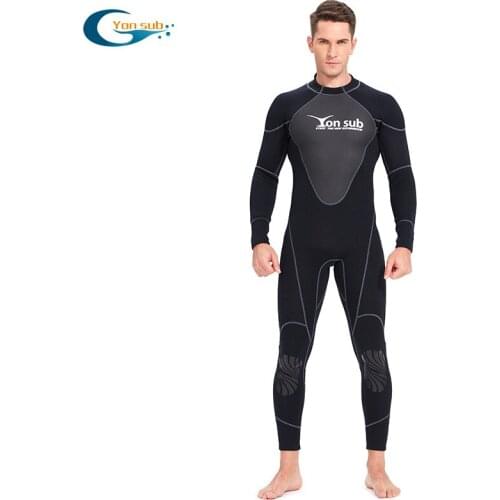 Diving suit 1.5mm men and women one-piece swimming warm long-sleeved snorkeling suit waterproof female sunscreen wetsuit
