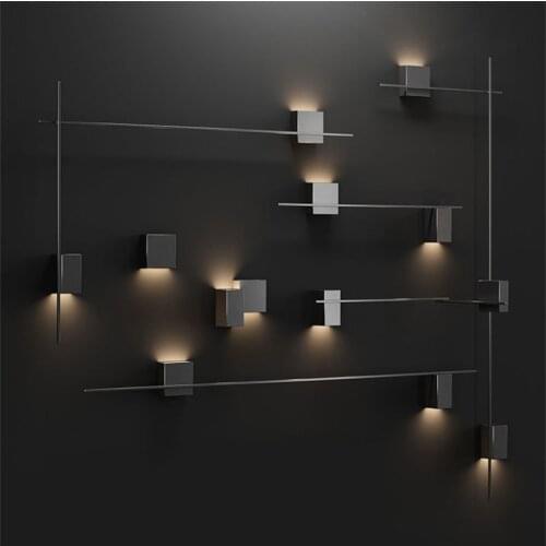 Nordic Modern Minimalist Wall Lamp Living Room Creative Long Shape Wall Sconce Light Fixture Indoor Staircase Aisle Decor Lights