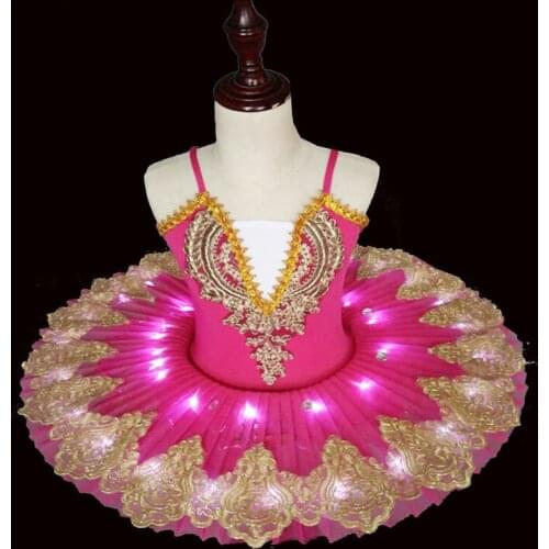 2020 new Children Performance Children Luminescence Ballet Skirt Fluorescence Small Swan professional ballet tutu dress