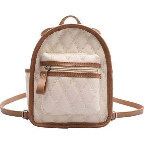 New 2021 Women Solid Backpacks For Girls School Bag Student Advanced Pu Leather Fashion Women Bags Practical Top Zipper